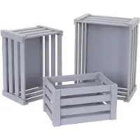 MCW Caisse en bois -C56 (set de 3)