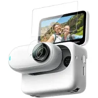 Telesin Film en verre trempé pour Insta360 GO 3, Caméra d'action : accessoires, Transparent