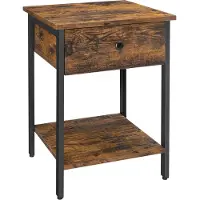 Vasagle Table De Chevet Tiroir Industriel