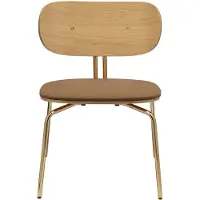 UMAGE Curious Chaise de Salon Sugar Brown | Brass