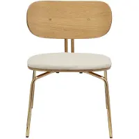 UMAGE Curious Chaise de Salon Teddy White | Brass