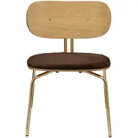 UMAGE Curious Chaise de Salon Teddy Brown | Brass