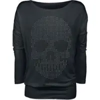 Full Volume by EMP T-shirt manches longues de - Skull - S - XXL - pour Femme - noir - Taille L