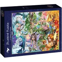 Bluebird Puzzle Casse-tête de l'oiseau bleu Casse-tête Une saison de fées - Casse-tête de 1000 pièces
