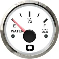 Osculati Indicateur de niveau d'eau 240/33 ohm blanc/poli , 1 pièce