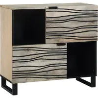 vidaXL Buffet blanc 80 x 33 x 75 cm bois de manguier massif