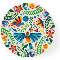 Excelsa Dessous de verre Mexican Flowers Céramique 16x1x16 cm Multicolore
