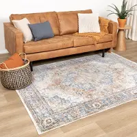 FRAAI Tapis lavable - Nova Medallion Rustique | 280x380 cm | Rectangulaire | Pile courte