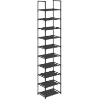 Songmics Étagère chaussures 10 niveaux noir