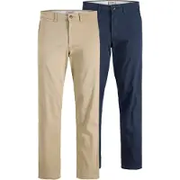 Jack & Jones Pantalon chino 'JPSTKane Dave' sable / bleu marine
