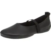 Camper pour femme. K201643-002 Ballerines en cuir Right Nina noir (38), Plat, Aucun, Casuel