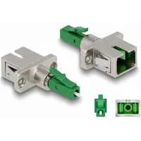DeLOCK 87943 LWL Hybrid Kupplung LC Simplex St zu SC Bu grün
