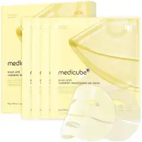 Medicube Kojic Acid Turmeric Brightening Gel Mask masque hydratant illuminateur texture gel 4 pcs