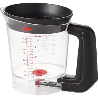 Oxo Bidon de séparation des graisses, Verre mesureur, Transparent