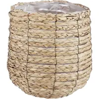 Praxis Panier à plantes Avalon - H26 x Ø26 cm - Herbe de mer - Marron clair