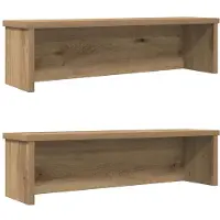 vidaXL Étagères de cuisine Empilables 2 pcs. Chêne Artisan 60x15x16 cm