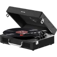 Mixx Revival 55 Stereo Vinyl Record Player Deck Black Tourne-disque