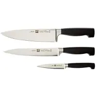 Zwilling 35290-003 Set de couteaux Quatre étoiles, 3 pièces, trempé à froid, inoxydable
