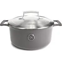 Saveur Selects Cocotte en fonte - - Ø25 cm - Sans PFAS - Compatible induction et toutes sources de chaleur - Gris