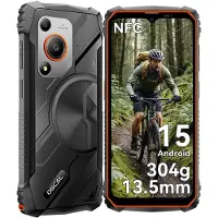 Oscal MARINE 1 Téléphone Portable Incassable 12Go+128Go-SD 2To 6.56" 90Hz Gemini AI 2.0 5100mAh Android 15 Double SIM 4G - Orange