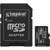 Kingston 256GB microSDXC Canvas Select Plus Gen3 150MB/s A1 Card + Adapter - Carte SD