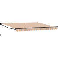 vidaXL , store enroulable rétractable, multicolore, 400 x 300 cm