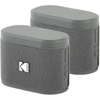Kodak SoundBrix Wireless Stack Speaker (Treble Gray), 2PCS