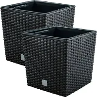 Wellhome 2 Unités De Pots De Temps Avec Un Cubilete Pour La Plantation 64l 40x40x41 Cm