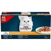 Purina Purinagourmet Perle Mini Fillets In Sauce 60x85g Wet Cat Food Clair 85g