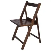 Wellhome Chaise Nord En Bois De Hêtre Avec Finition Noyer 43x47x79 Cm