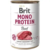 Brit Mono Protein Beef 400g 6 Units Blanc