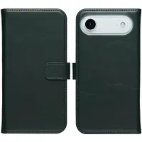 Selencia Étui portefeuille en cuir véritable Apple iPhone Air - Vert