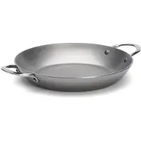 De Buyer Poêle ronde acier 2 anses 28cm - - 5652.28 - mineral b