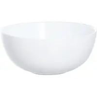 Nobrand Diwali Bol à céréales, verre opalin, 12cm, blanc