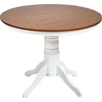 Beliani Table De Repas Akron Frêne Marron 100 Cm 100 Cm Bois