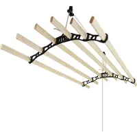 Monster Séchoir de plafond en bois - noir - 1.2m