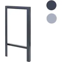 Mendler Arceau à vélo HWC-J74 Support pour vélo Arceau, acier au carbone galvanisé, revêtement par poudre en extérieur 115x60x6cm ~ anthracite