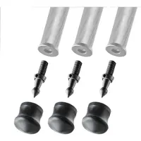 Gitzo Pointe GSF38S + Pied en Caoutchouc 38 mm (x 3)