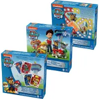 Spin Master Paw Patrol - Set de 3 jeux (cartes à jouer Jumbo, jeu Popper, puzzle)