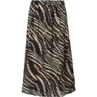 Comma Jupe beige / marron / noir