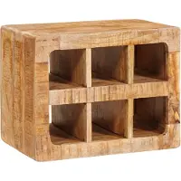 vidaXL Étagère à vin Marron 44 x 30 x 35 cm Bois de mangue massif