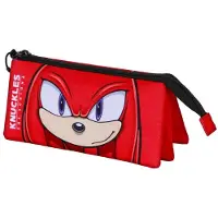 KARACTERMANIA Sonic The Hedgehog Sega Knuckles Sight trousse à crayons rouge homme rouge Taille unique