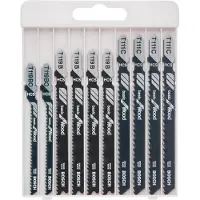 Bosch 2607010629 - Set 10 Pièces Lame De Scie Sauteuse Basic For Wood, T119BO