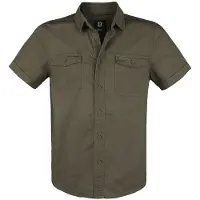 Brandit Chemise manches courtes de - Roadstar - S - 5XL - pour Homme - olive - Taille M