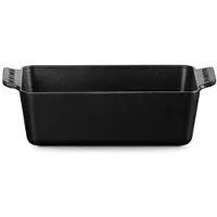 Le Creuset Backform Rechteckig 23 x 13 cm Schwarz Matt