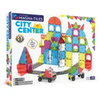 Magna-Tiles Ensemble d'aimants - 110 Parties - City Centre + Mic - - UneTaille - Jouets Magnétiques