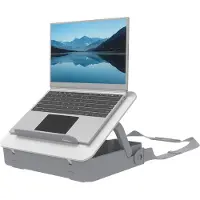 Fellowes Sacoche pour ordinateur portable Breyta Toolbox, jusqu'à 14 pouces, serrure à cylindre, support pour ordinateur portable, ABS, blanc