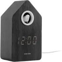 Karlsson Digitalwecker Kuckuck Black wood veneer, Funktionen