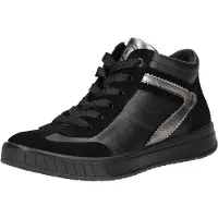 Ara Baskets hautes noir / argent