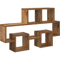 vidaXL Étagère Murale Bois ancien 82 x 15 x 51 cm Bois d'ingénierie